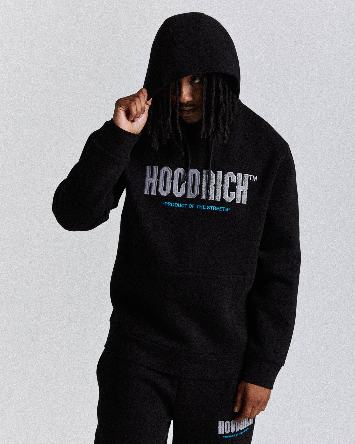 Fade Hoodie - Black/Grey/Blue