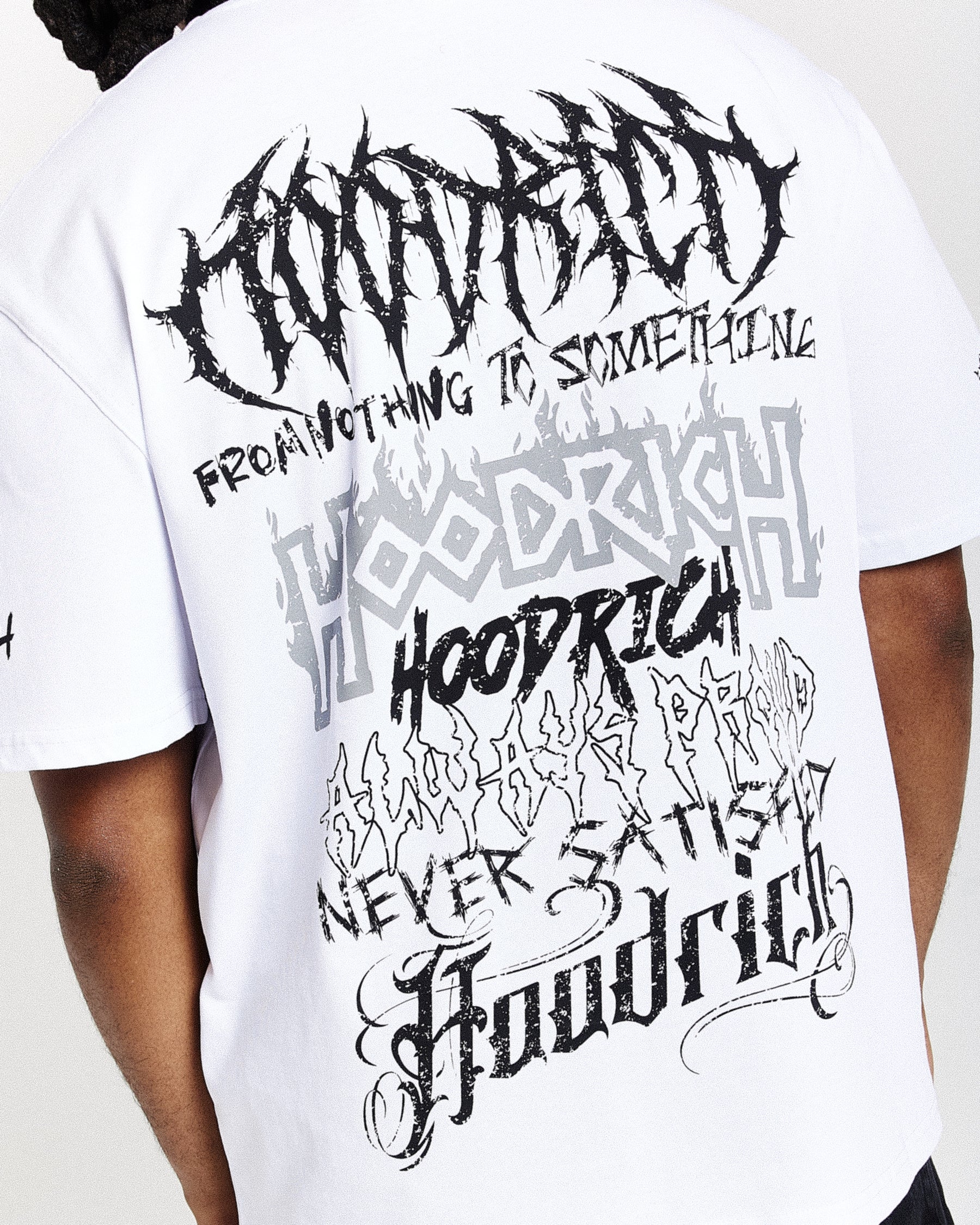 Spectral Oversized T-Shirt - White/Black