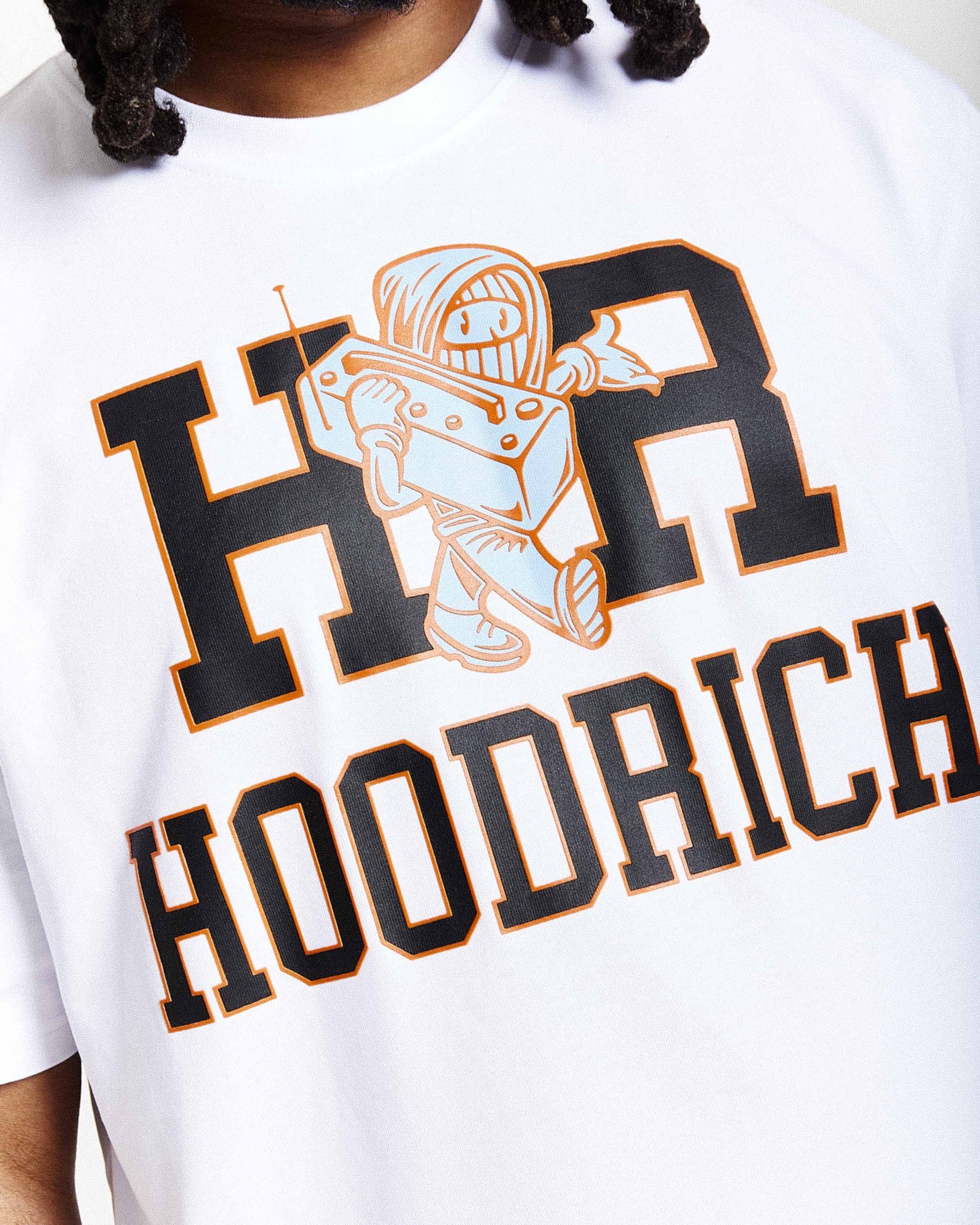 Loony Oversized T-Shirt - White/Black