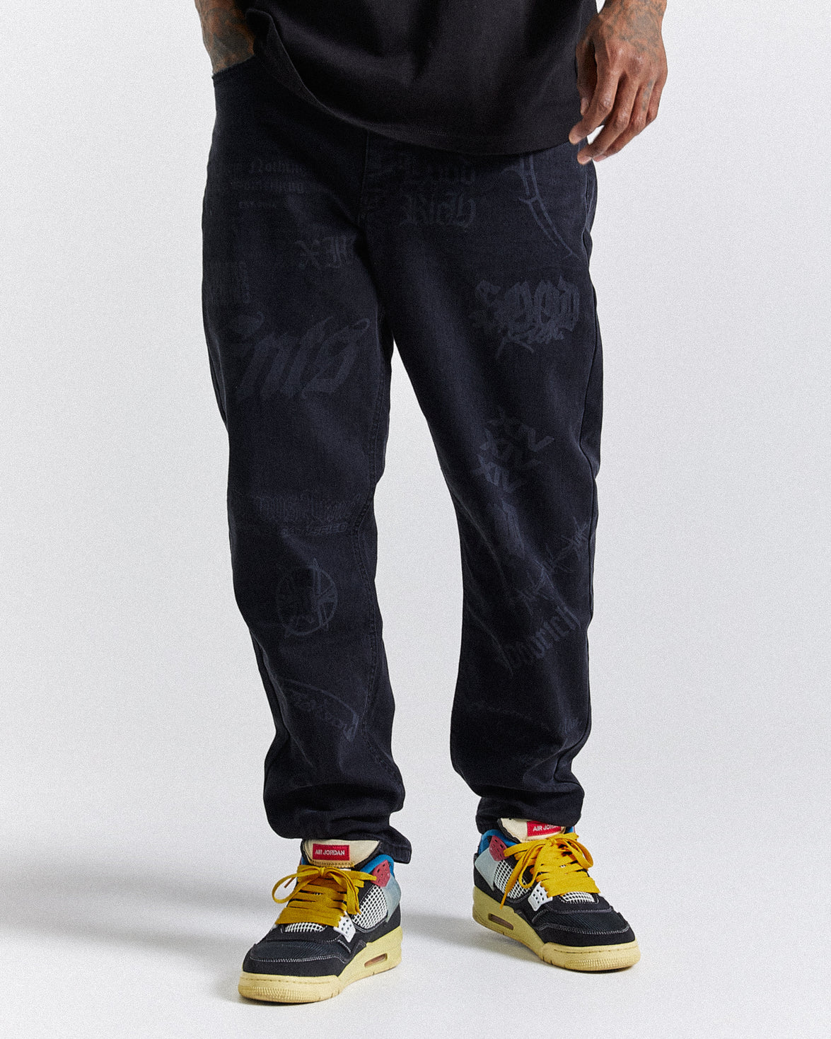 Ironchrome Denim Jeans - Black