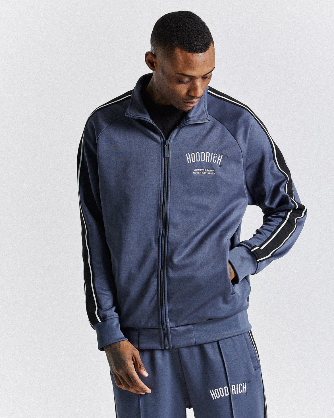 Ignite Track Top - Navy/White