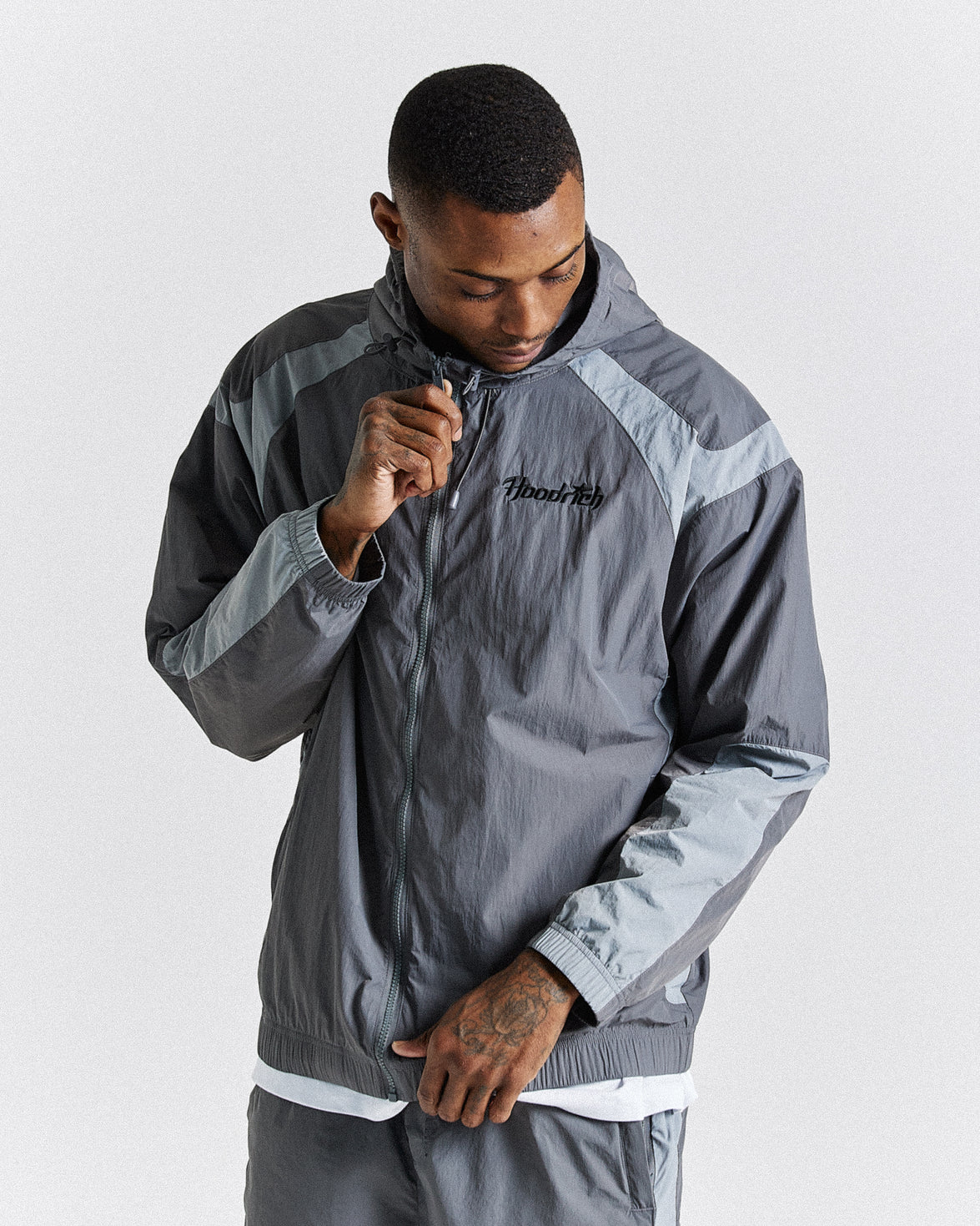 Galaxy Woven Jacket - Grey/Black