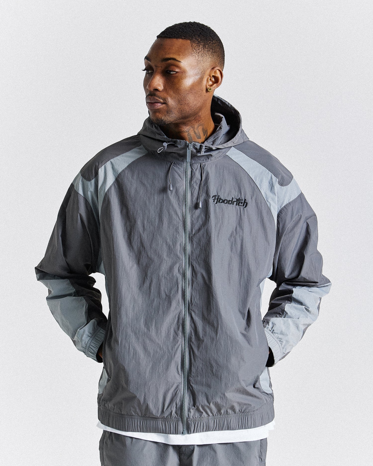 Galaxy Woven Jacket - Grey/Black
