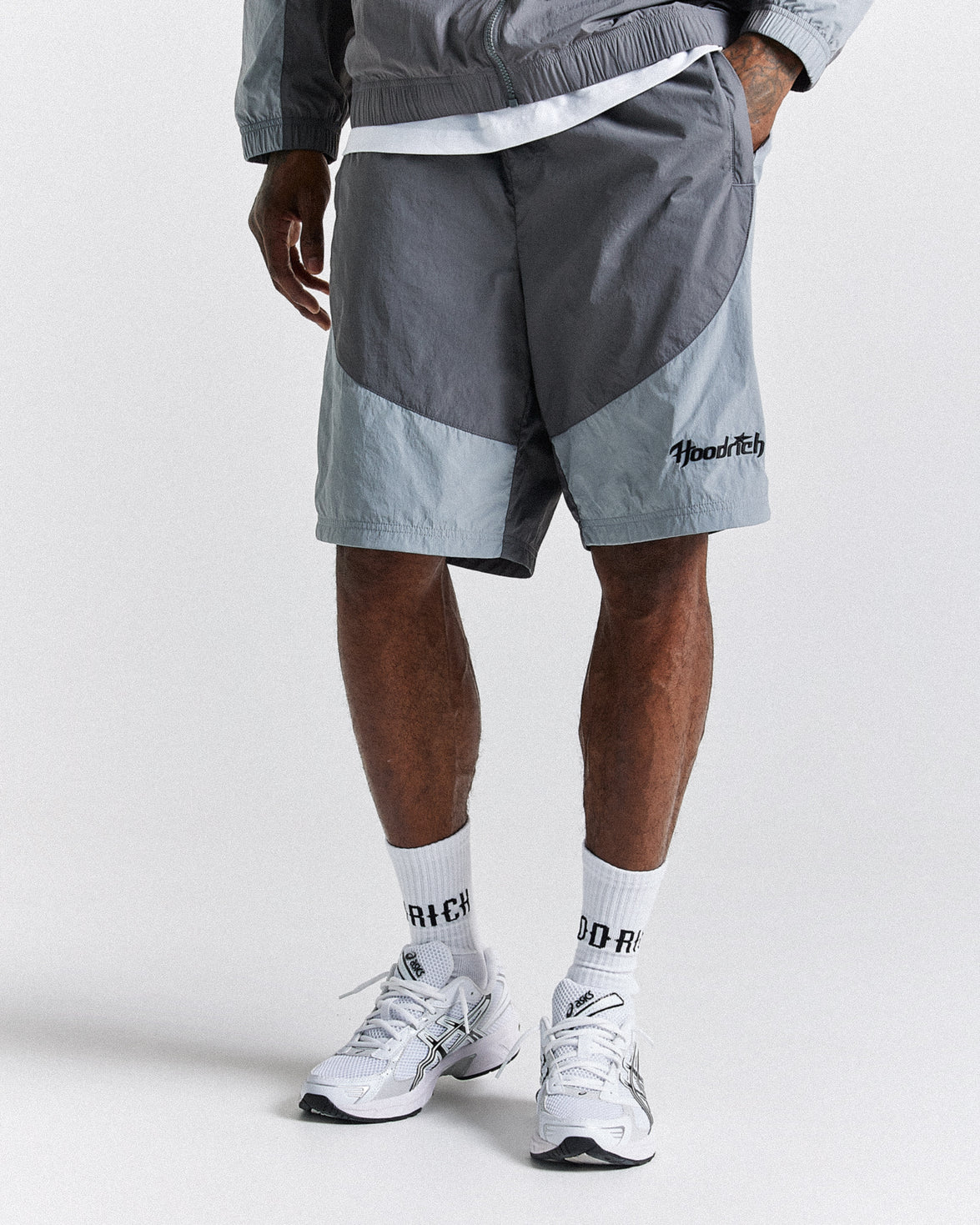 Galaxy Woven Shorts - Grey/Black