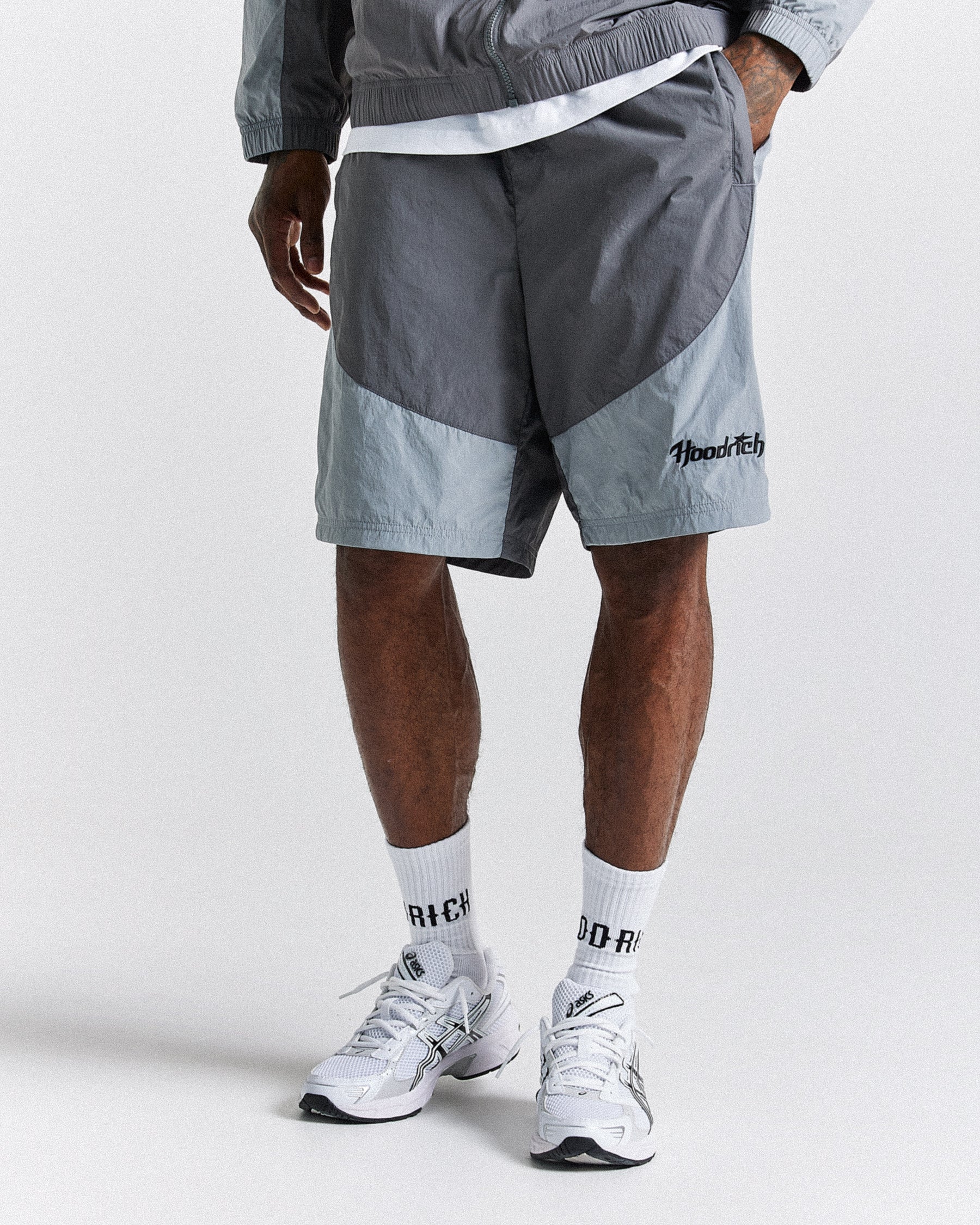 Galaxy Woven Shorts - Grey/Black