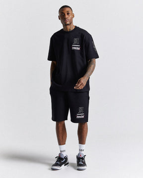 Chroma Oversized Shorts - Black/White/Pink