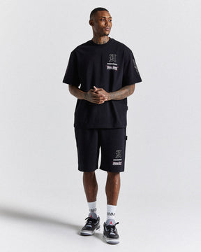 Chroma Oversized Shorts - Black/White/Pink
