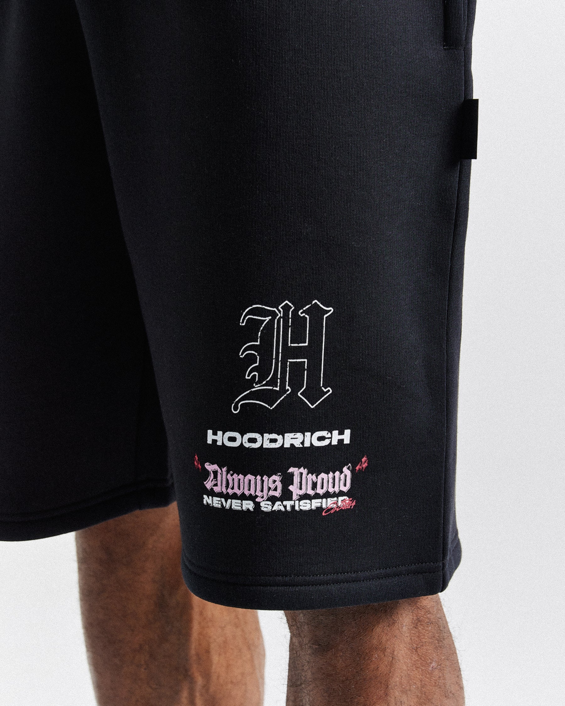 Chroma Oversized Shorts - Black/White/Pink