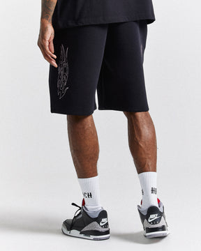 Chroma Oversized Shorts - Black/White/Pink
