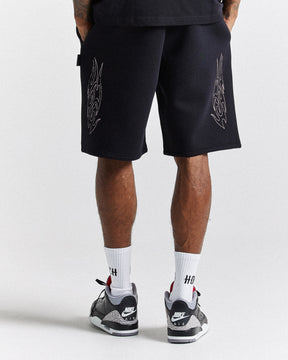 Chroma Oversized Shorts - Black/White/Pink