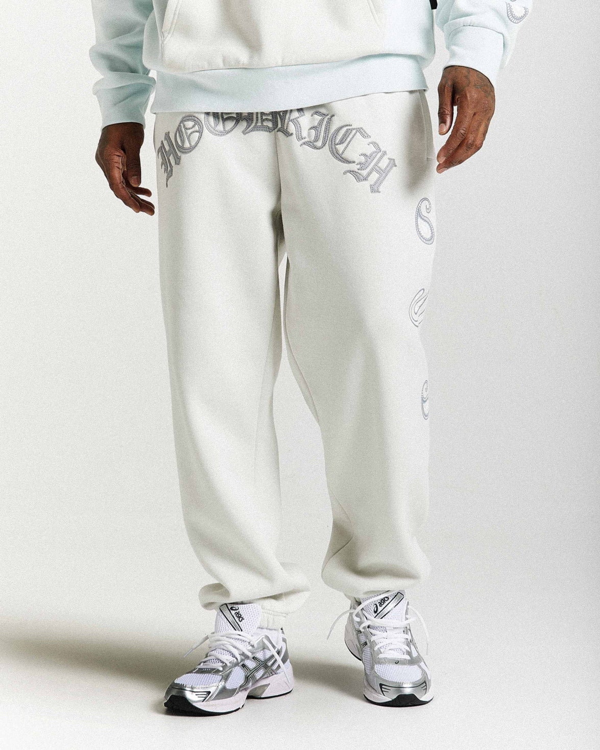 Inkline Oversized Joggers - Grey/White
