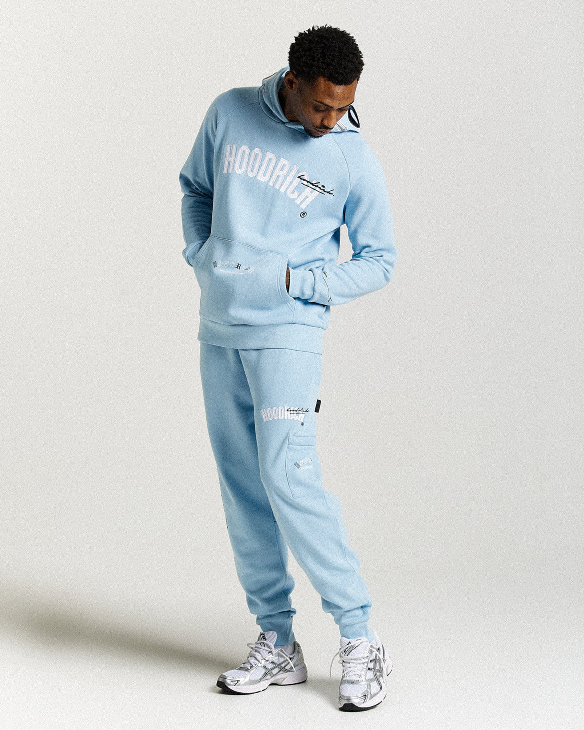 Heat Joggers - Blue/White