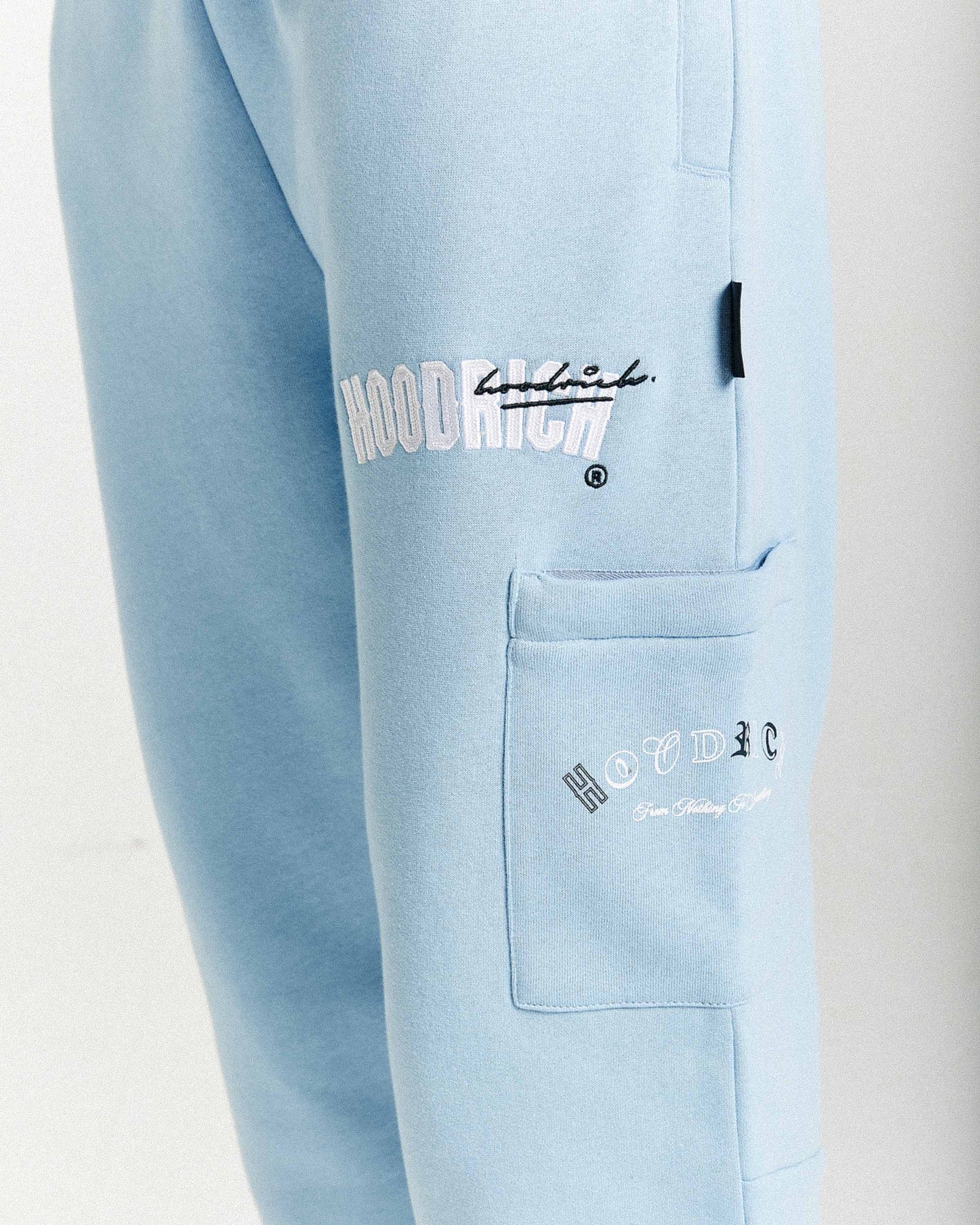 Heat Joggers - Blue/White