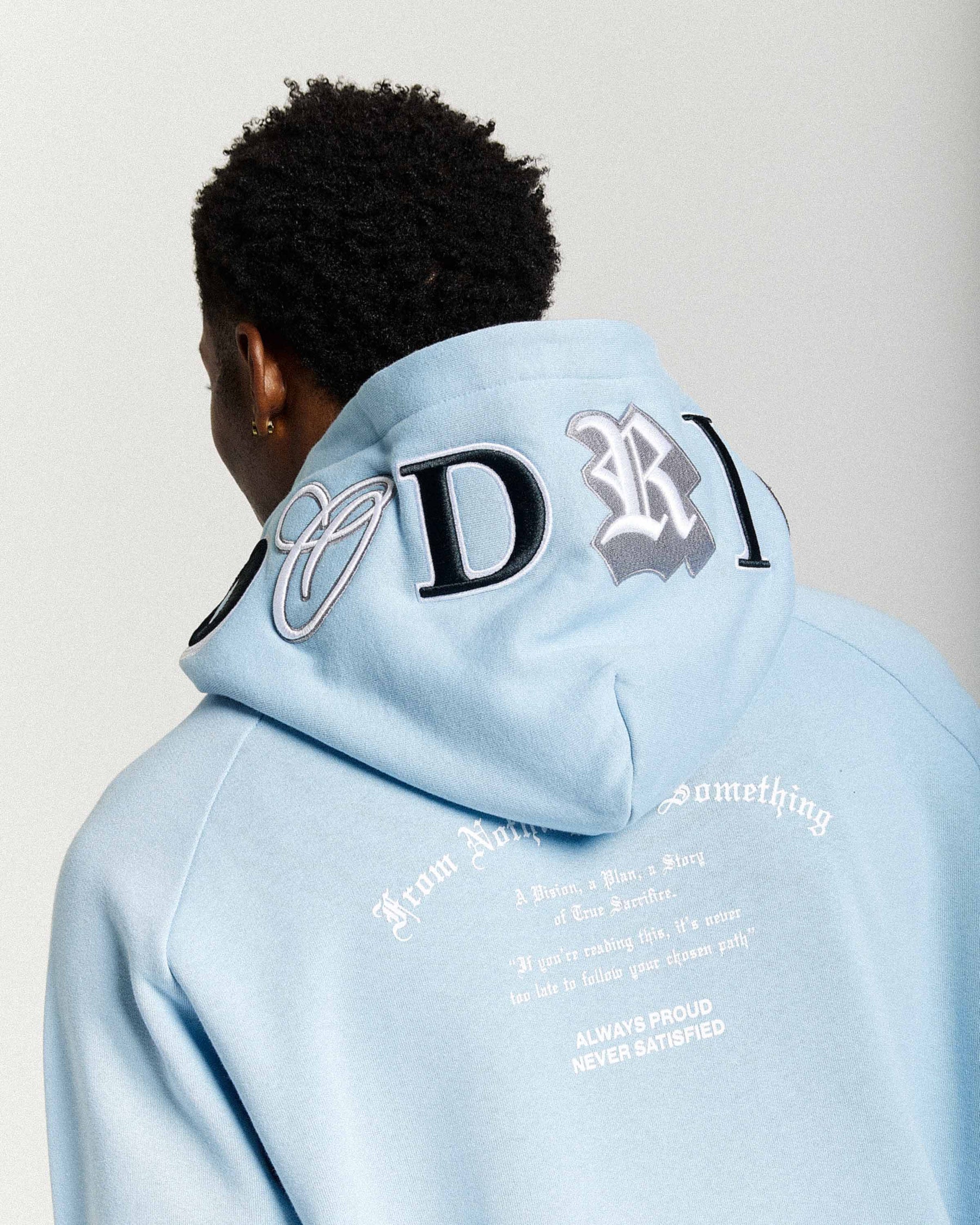 Heat Hoodie - Blue/White