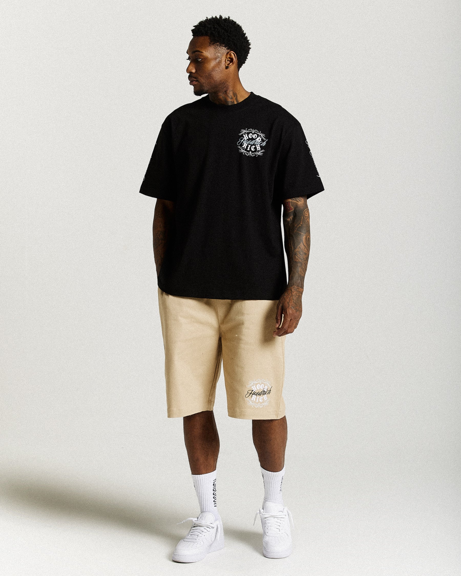 Rito Oversized T-Shirt - Black/White/Blue