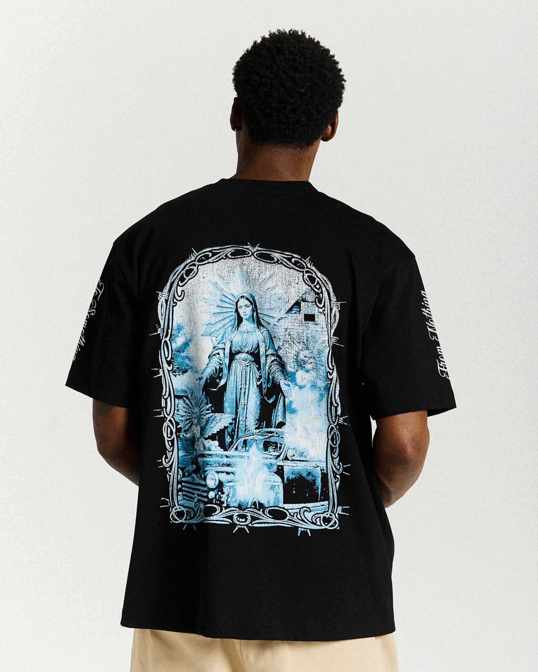 Rito Oversized T-Shirt - Black/White/Blue