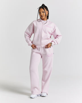 Finesse Wide Leg Jogger - Pinks/Rhinestone