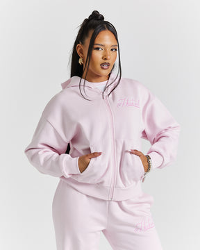 Finesse Zip Hoodie - Pinks/Rhinestone