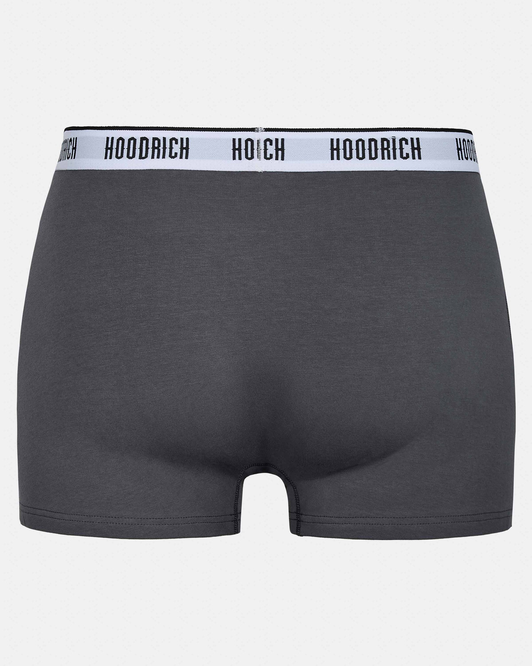 Hoodrich boxers in dark grey from the back