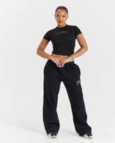 Lucky Fitted Tee - Black/Grey