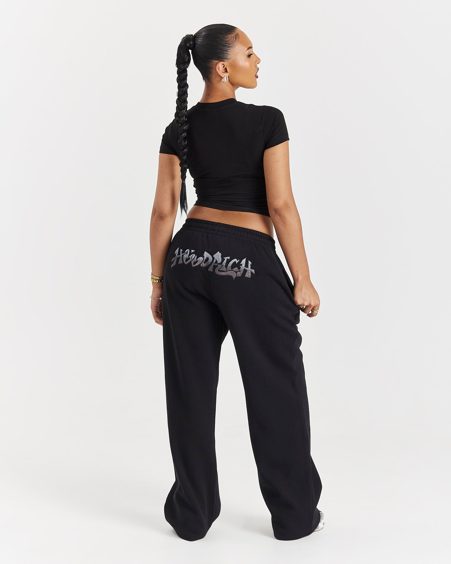 Lucky Fitted Tee - Black/Grey