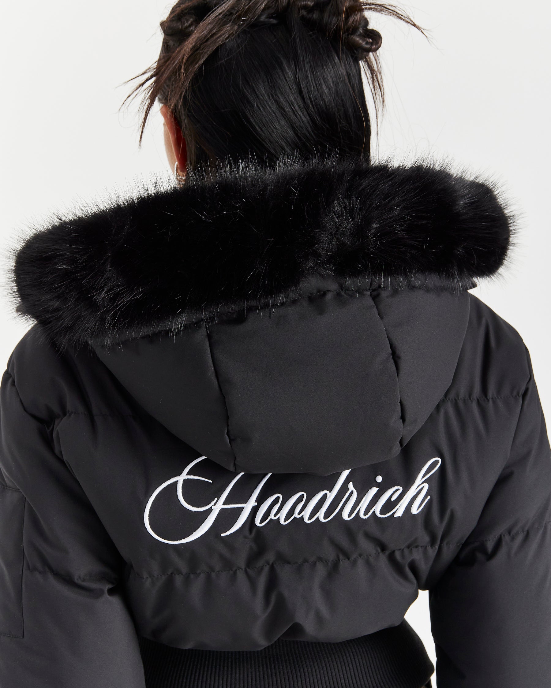 Forsyth Puffer Jacket - Black/Fur
