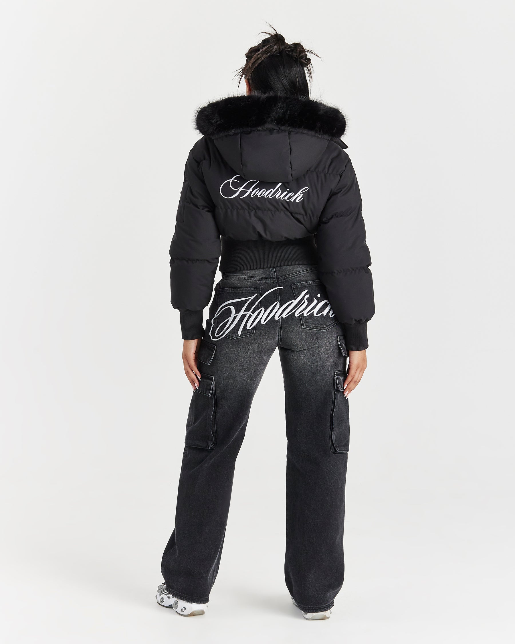 Forsyth Puffer Jacket - Black/Fur