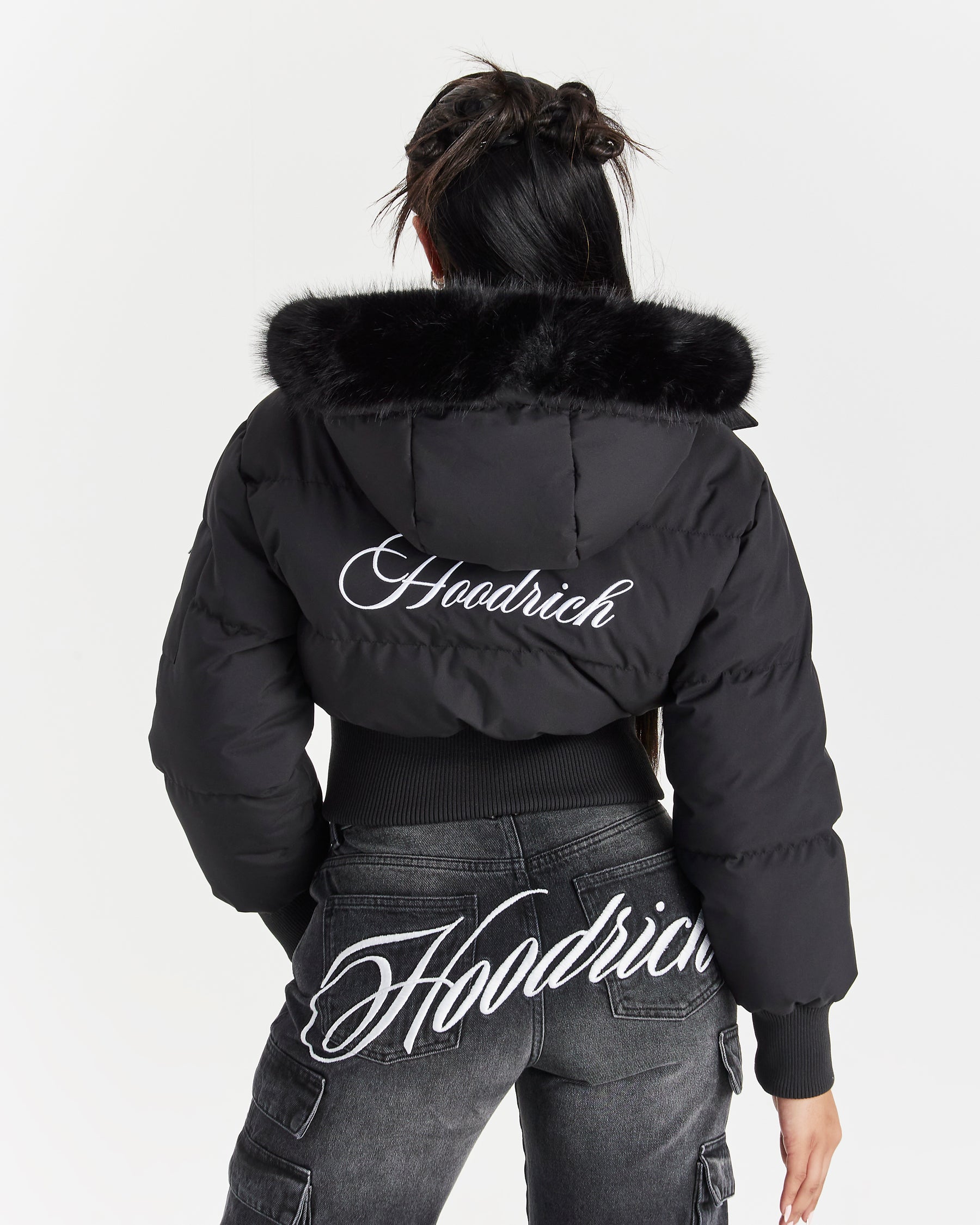 Forsyth Puffer Jacket - Black/Fur