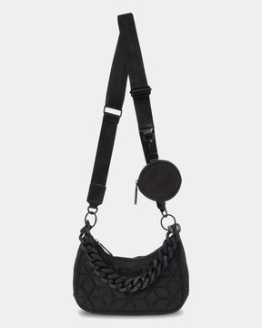 Charmer Womens Crossbody Bag - Black