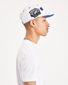 OG Mark Snapback Cap - White/Blue/Black