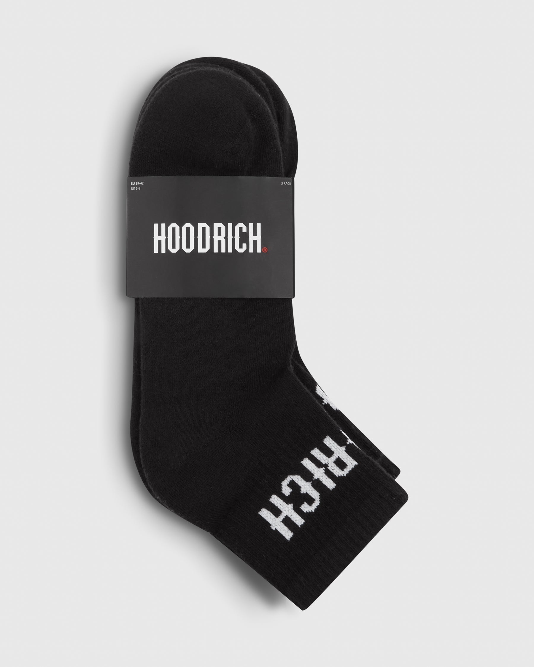 OG Core 3 Pack Quarter Socks - Black/White