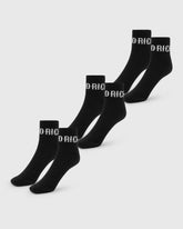 OG Core 3 Pack Quarter Socks - Black/White