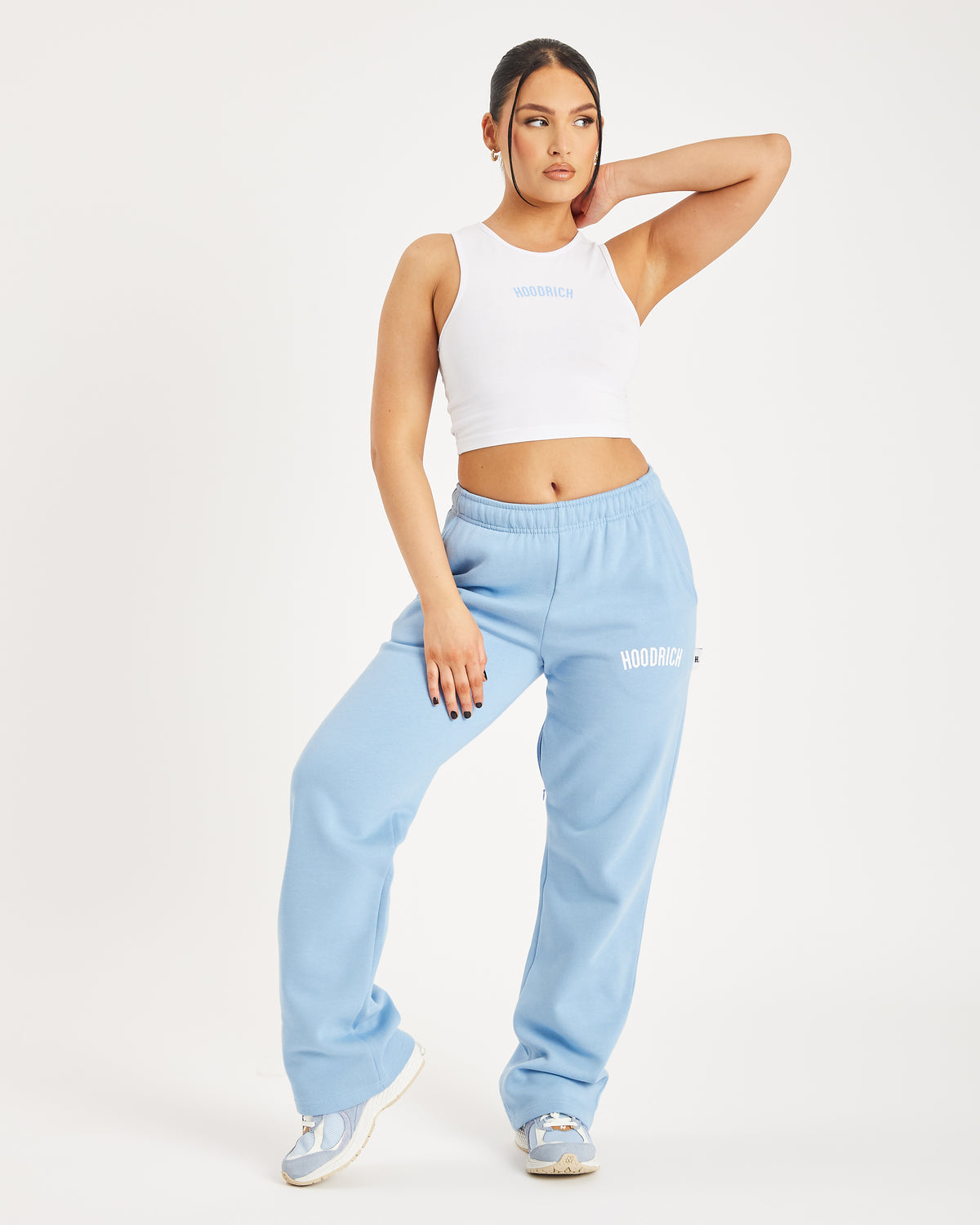 OG Staple Tank Top - White/Placid Blue
